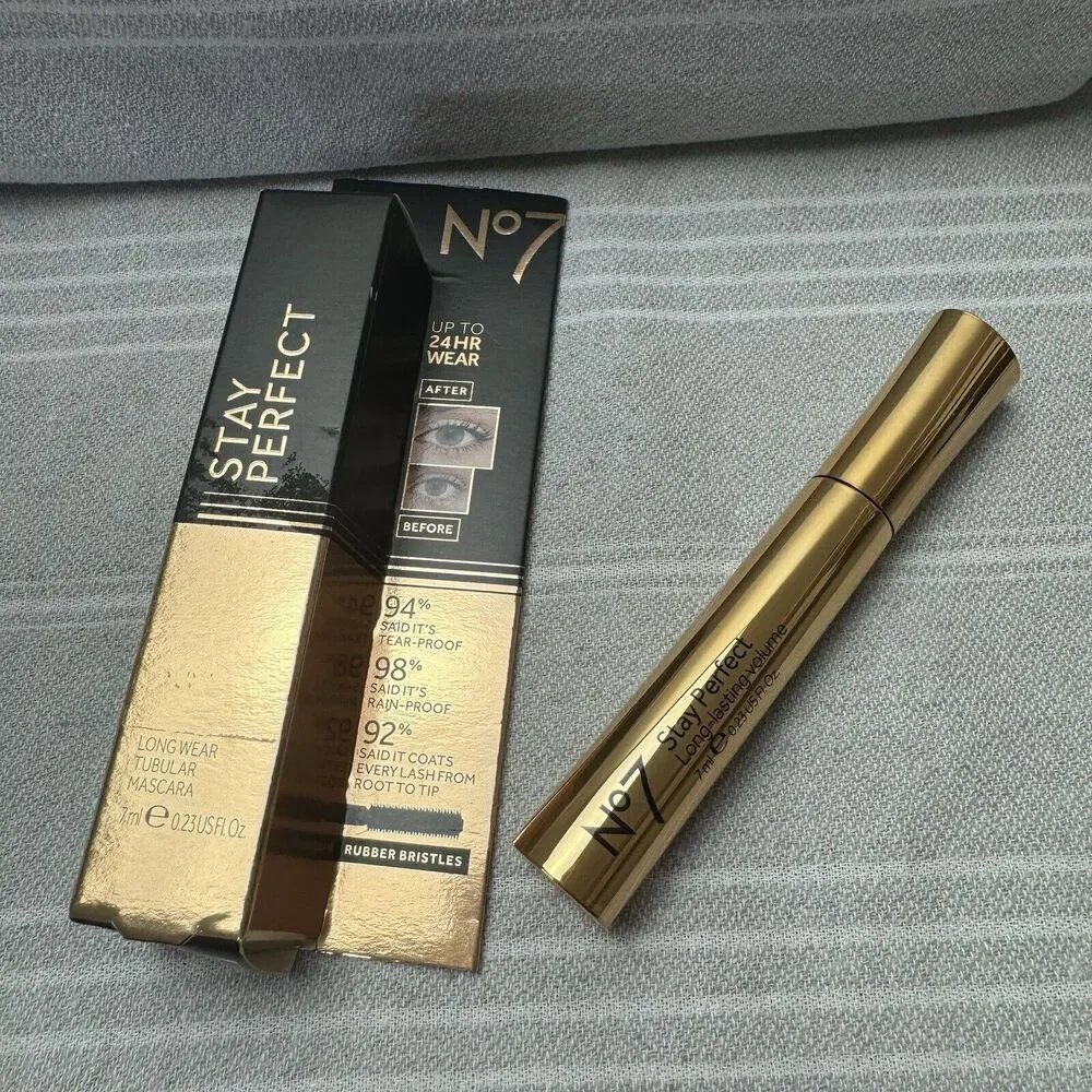 No7 Stay Perfect Mascara Long Lasting Volume Tubular Black 7ml New With Box